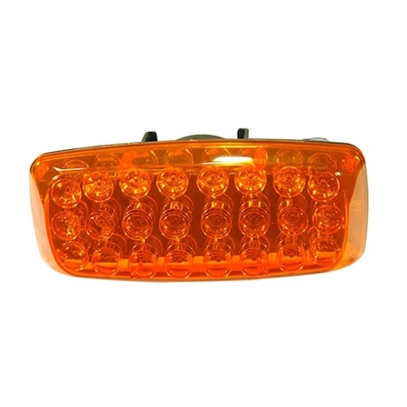 Newalthlete Amber LED Strobe Light with Back and Base Magnetic Mount, 24 LEDs - 4AA Batteries NE93147